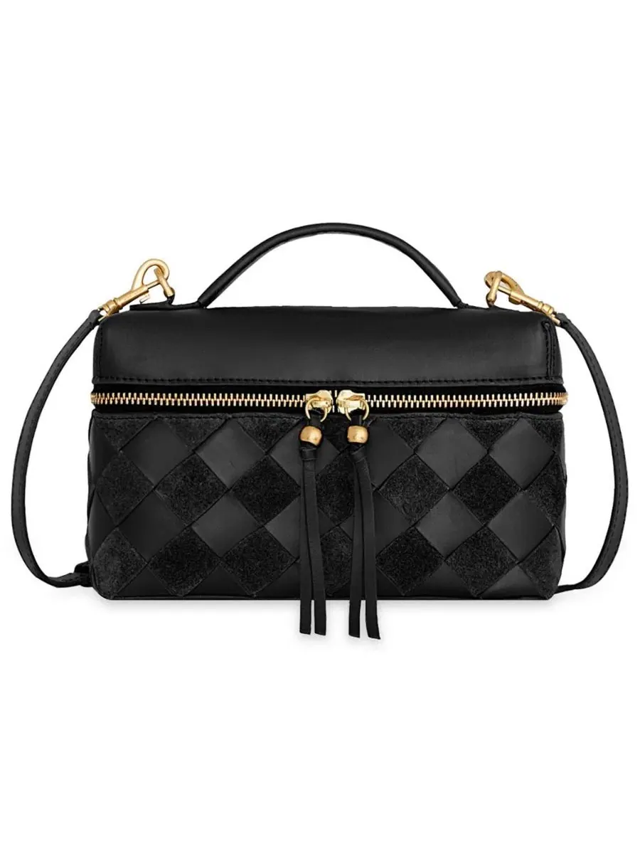 Сумка через плечо Frankie Small Leather Top Handle Satchel Rebecca Minkoff — 1