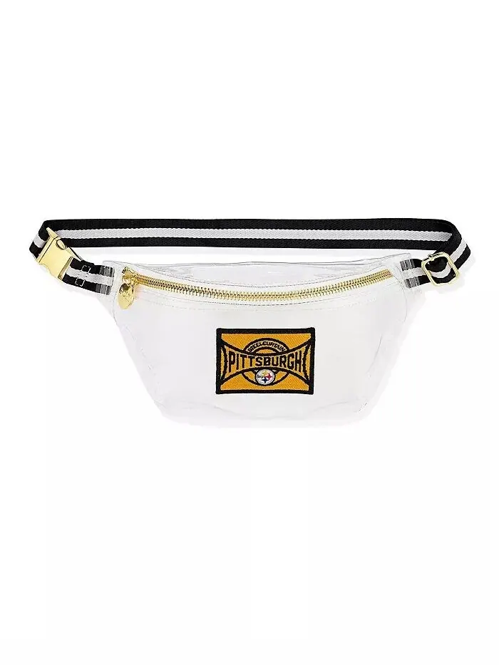 Женская прозрачная поясная сумка Stoney Clover Pittsburgh Steelers Stadium Stoney Clover Lane — черный