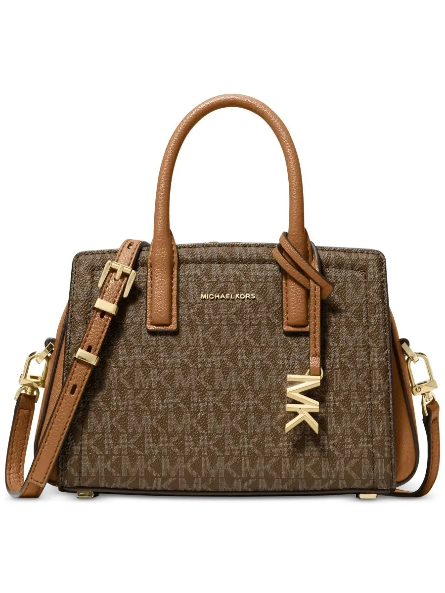 Сумка очень малая Michael Kors Laila Signature Logo — изображение 1 из 3, коричневый
