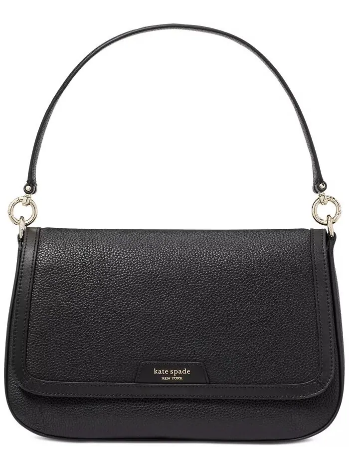 Маленькая сумка на плечо Hudson из шагреневой кожи с клапаном Kate Spade New York