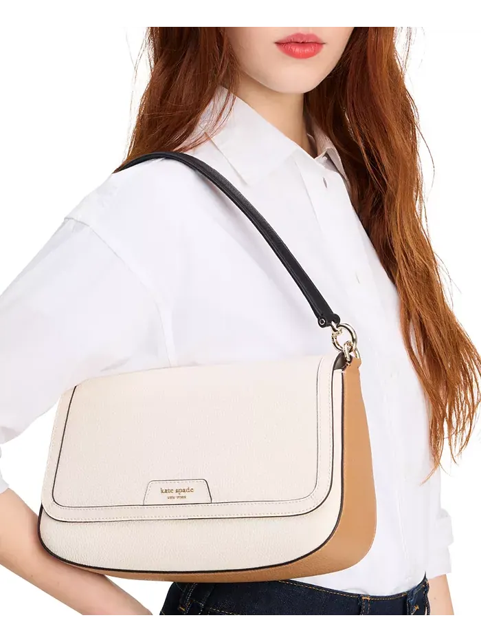 Сумка через плечо Hudson Pebbled Leather Flap Small kate spade new york — изображение 3 из 6, мульти