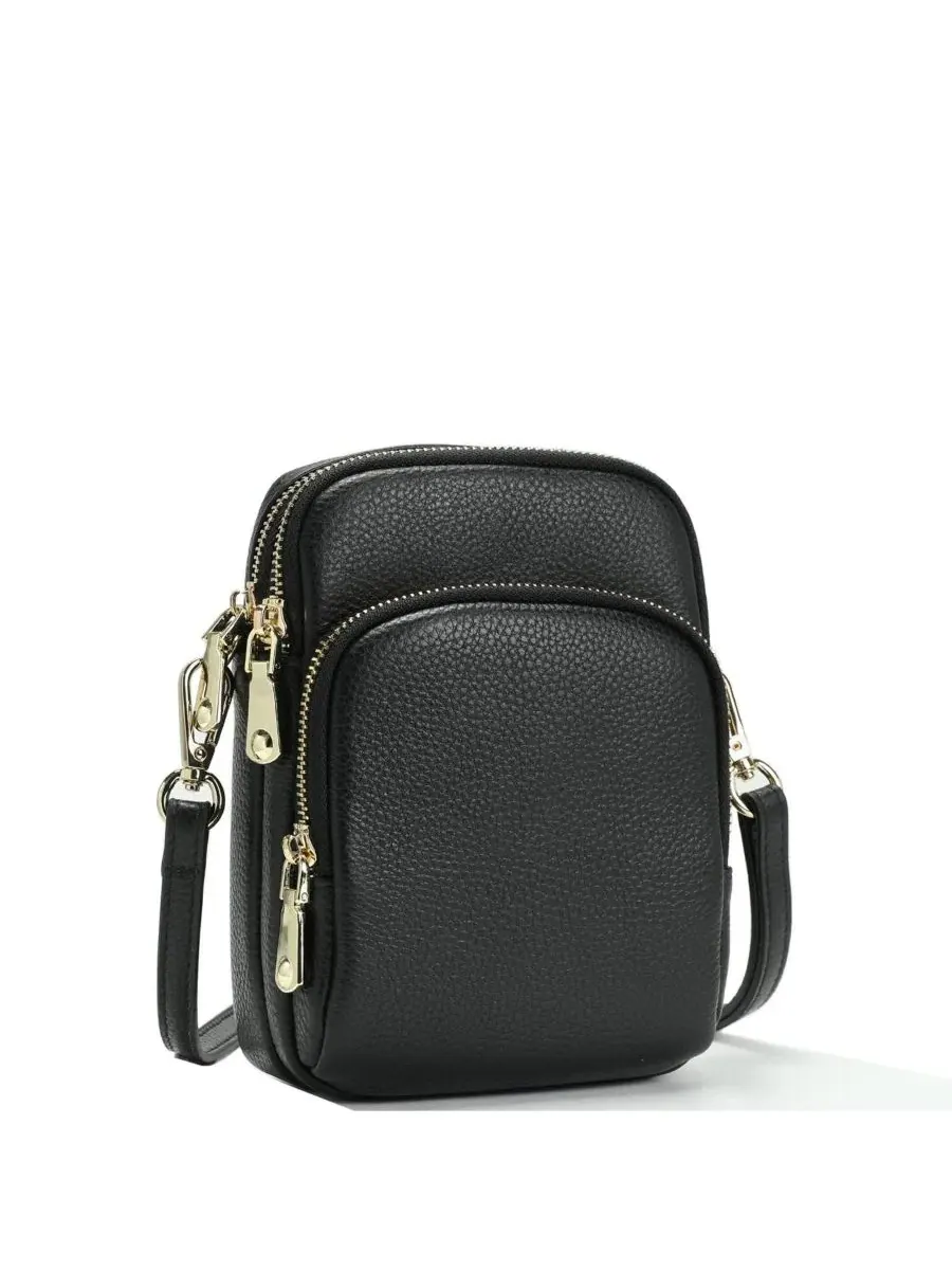 Мини-сумка через плечо из тисненой кожи Pace Pebbled Leather SUSU