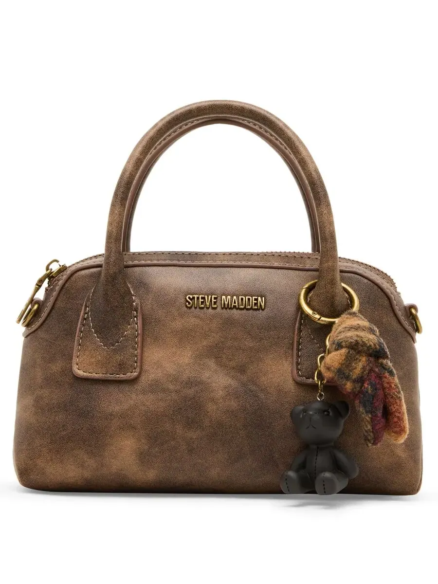 Небольшая сумка-сатчел Melodie with Scarf Small Satchel Steve Madden — изображение 1 из 6, коричневый