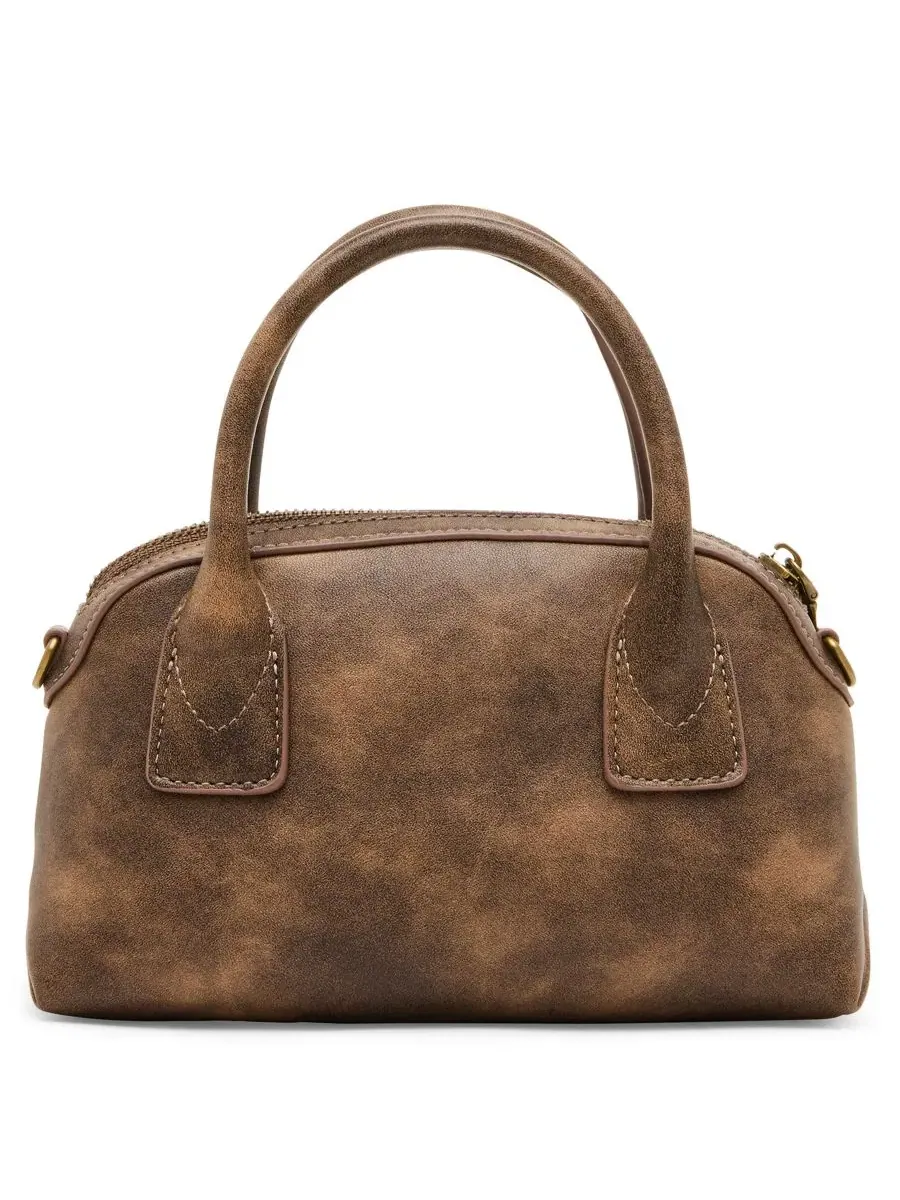 Небольшая сумка-сатчел Melodie with Scarf Small Satchel Steve Madden — изображение 2 из 6, коричневый