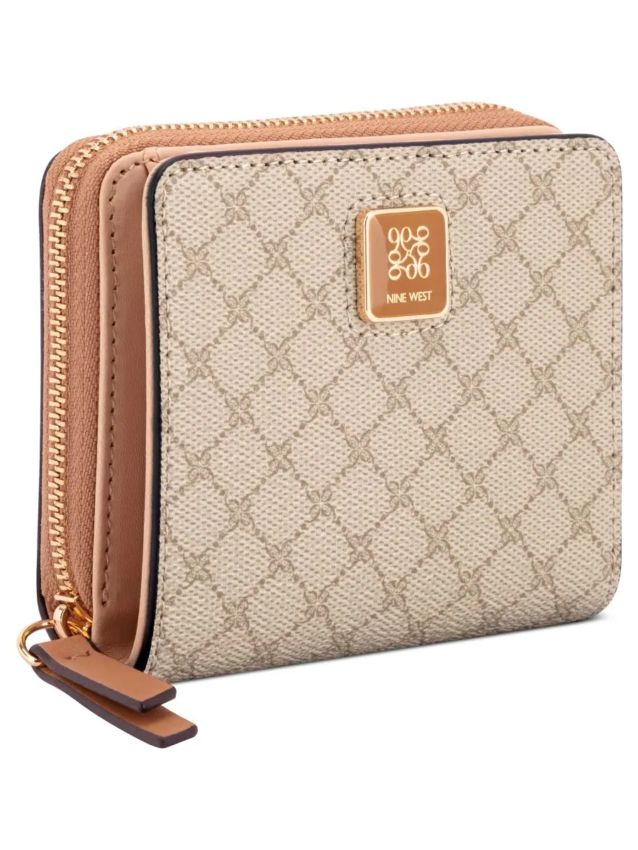 Кошелек Dorsey Small Zip Around Wallet Nine West — изображение 3 из 4, хаки темный