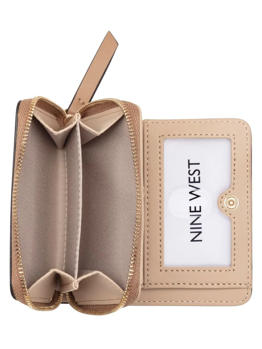 Кошелек Dorsey Small Zip Around Wallet Nine West — изображение 4 из 4, хаки темный