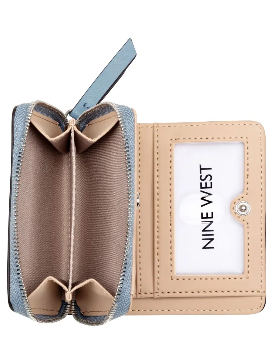 Кошелек Dorsey Small Zip Around Wallet Nine West — изображение 4 из 4, бледный джинсовый синий