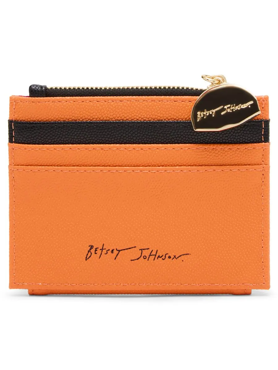 Складной кошелек Don't Block Me Betsey Johnson — изображение 4 из 7, оранжевый