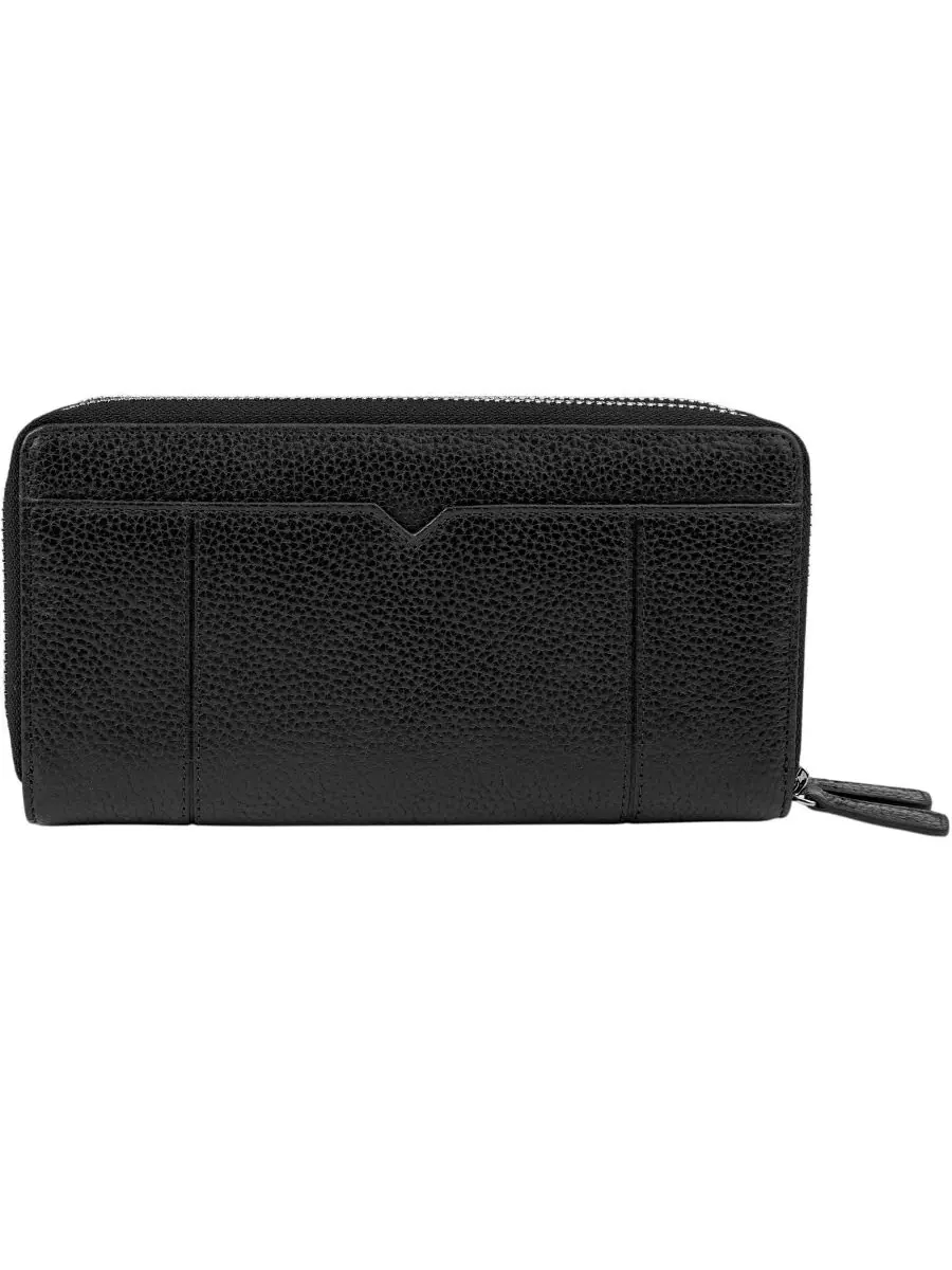 Кошелек Fifth Avenue с двойной молнией и защитой от RFID Mancini — изображение 4 из 7, черный