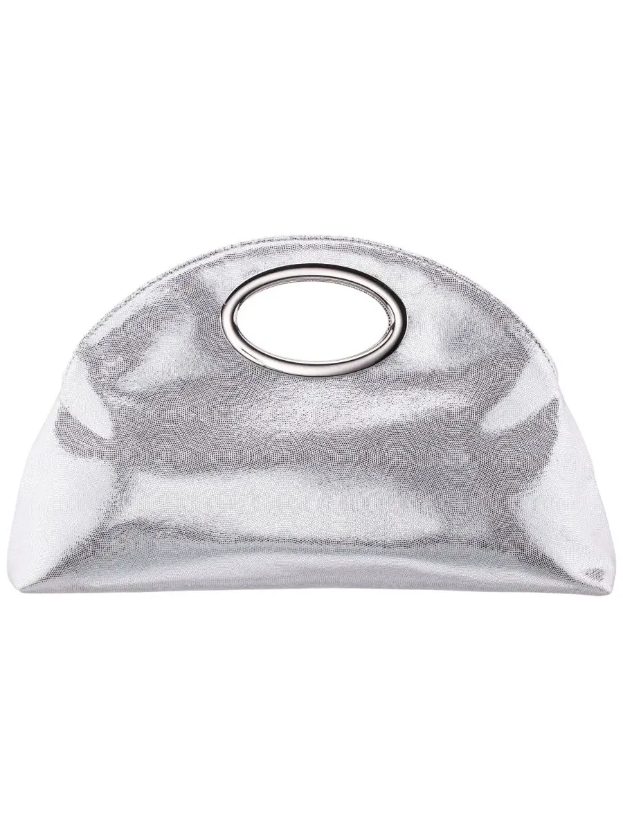Клатч Jael Cut Out Handle Medium с цепочкой Nina — изображение 2 из 7, серебряный