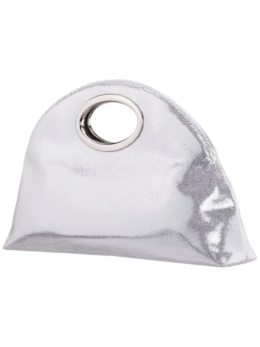 Клатч Jael Cut Out Handle Medium с цепочкой Nina — изображение 3 из 7, серебряный