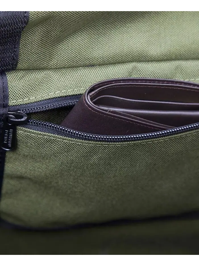 Большая винтажная сумка-мессенджер Manhattan Portage — изображение 4 из 9, темно-синий