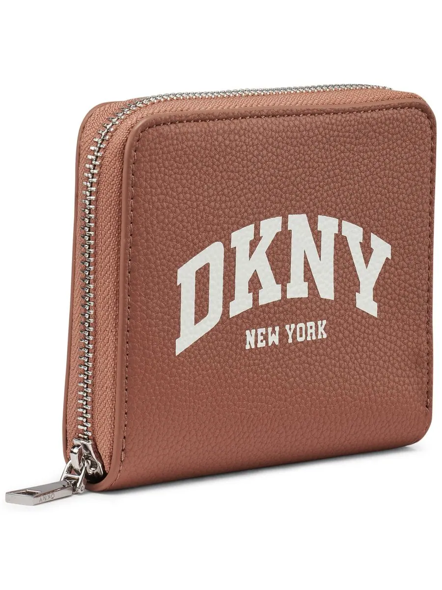 Женский кошелек Hadlee с застежкой-молнией DKNY — изображение 3 из 4, коричневый