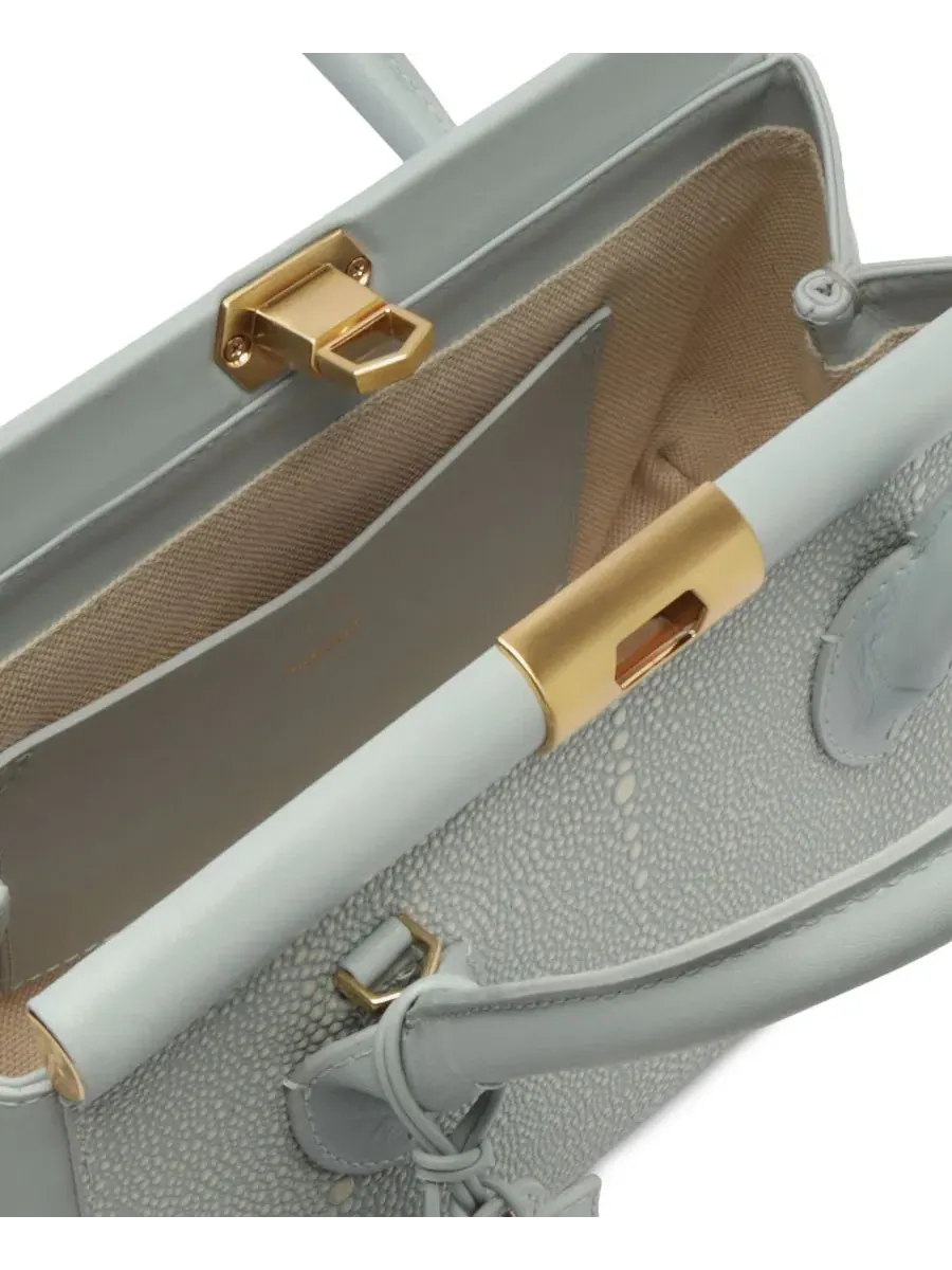 Сумка-тоут Morgan Small Turn-Lock Arezzo — изображение 5 из 5, синий