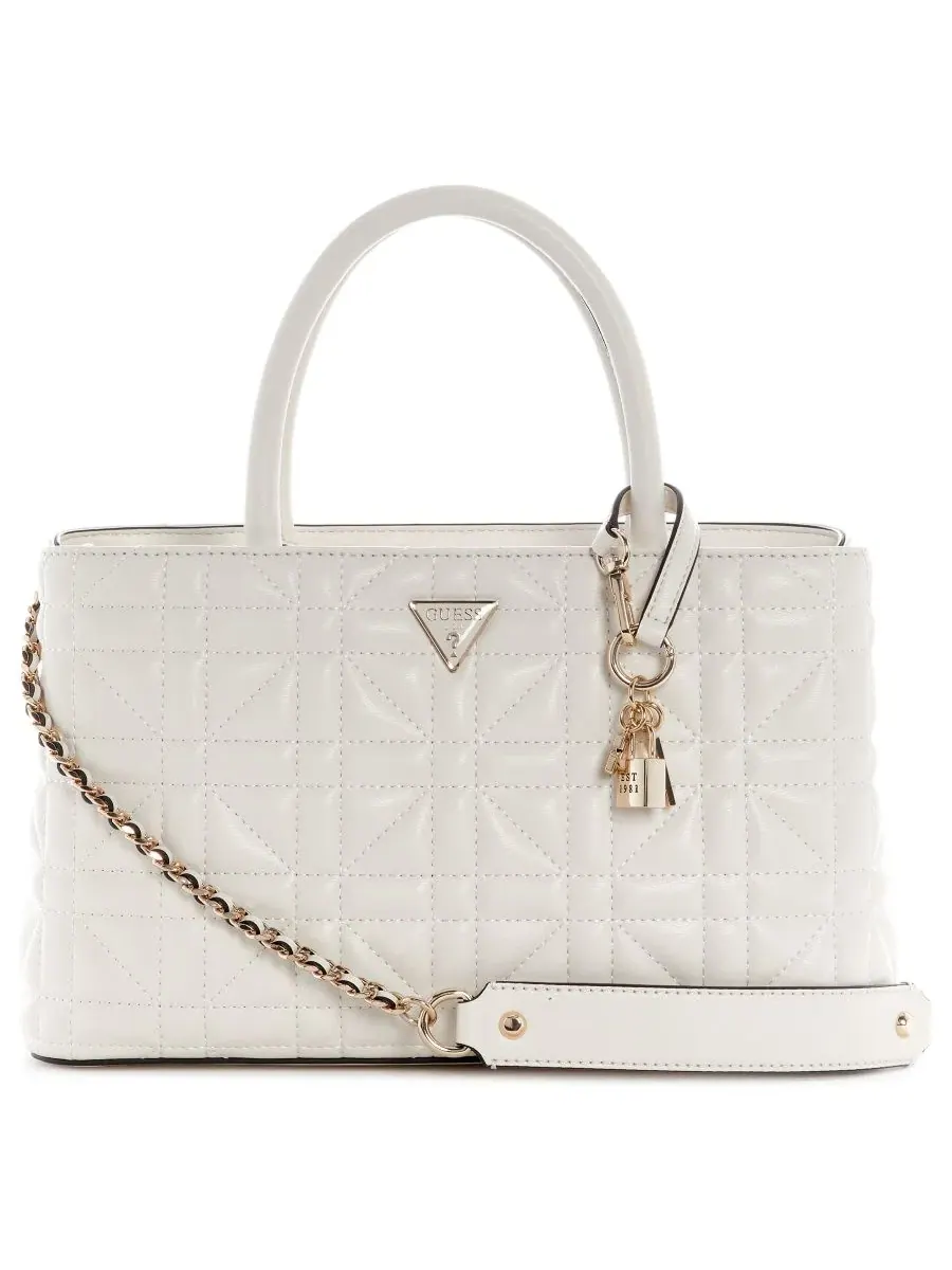 Сумка-саквояж Edita с тремя отделениями, среднего размера Guess