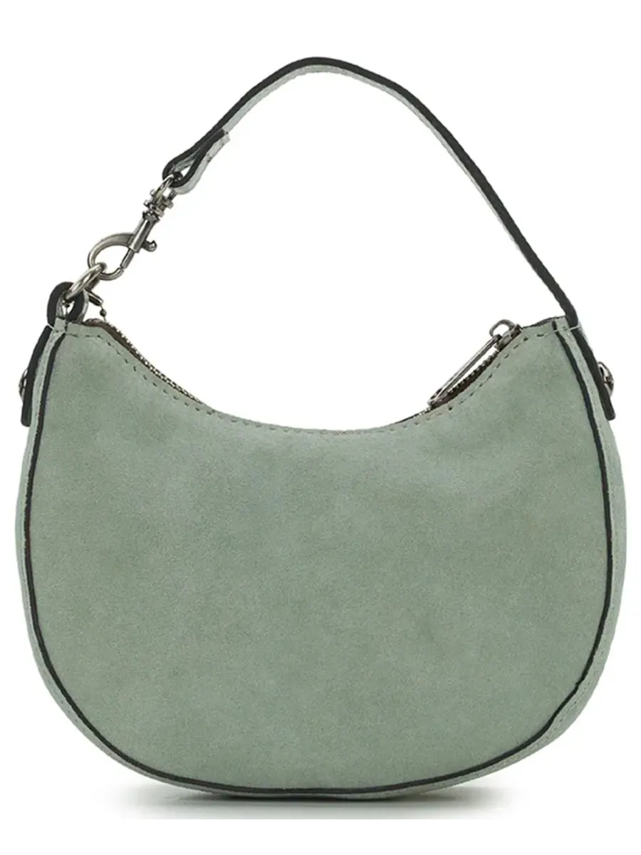 Мини-сумка через плечо Morgana Mini Suede Heart Charm Shoulder Handbag Patricia Nash — изображение 2 из 5, синий