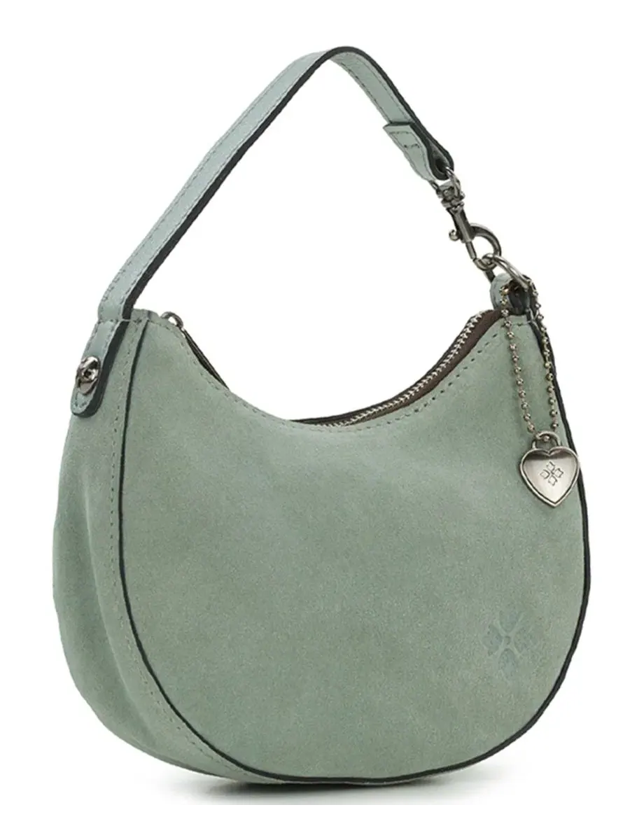 Мини-сумка через плечо Morgana Mini Suede Heart Charm Shoulder Handbag Patricia Nash — изображение 3 из 5, синий