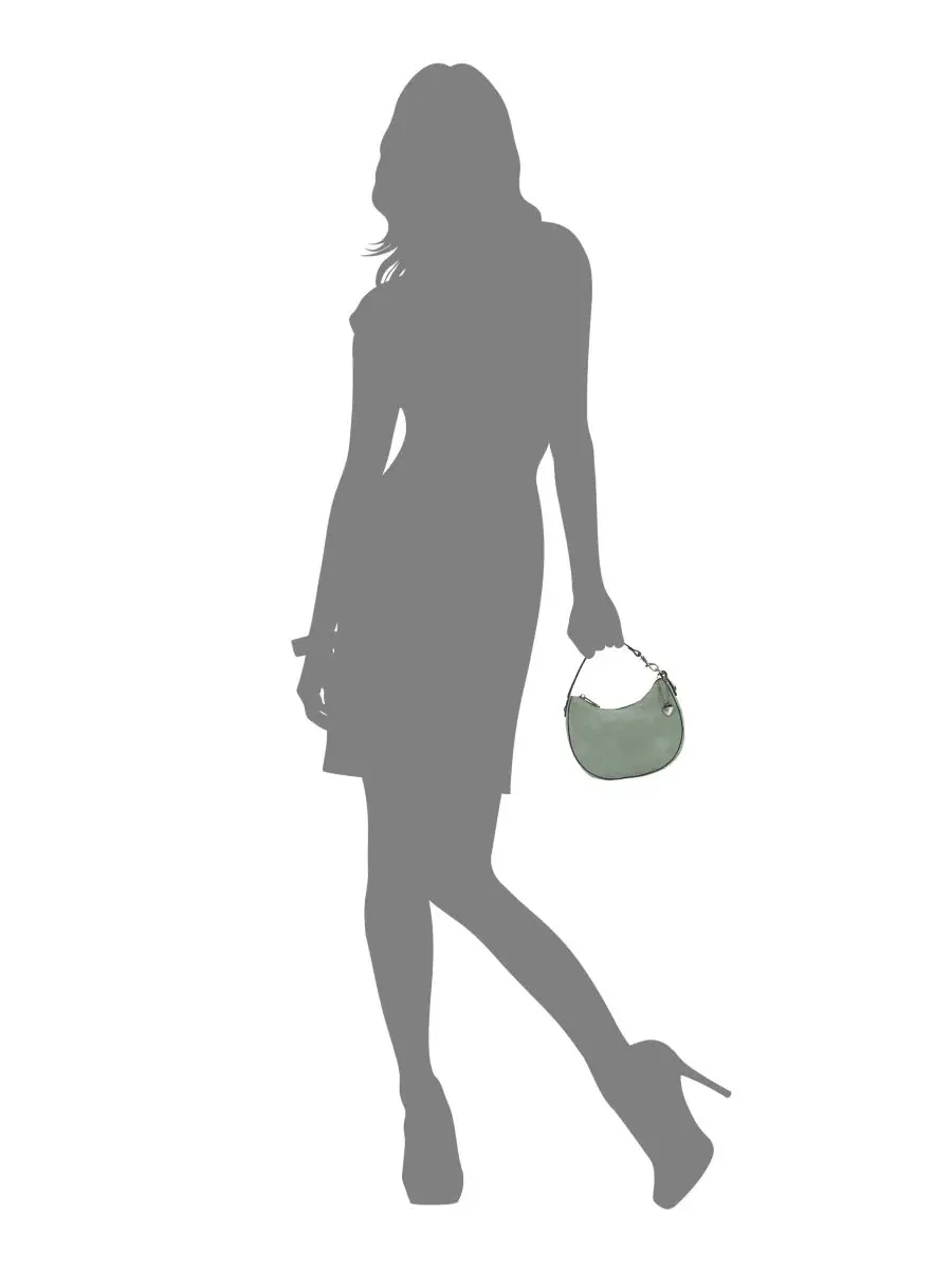 Мини-сумка через плечо Morgana Mini Suede Heart Charm Shoulder Handbag Patricia Nash — изображение 5 из 5, синий