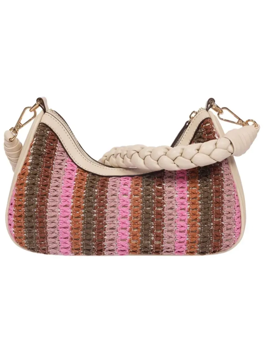 Сумка-хобо с плетеным ремешком, модель Woven Ribbon Tommy Bahama — изображение 5 из 9, бежевый