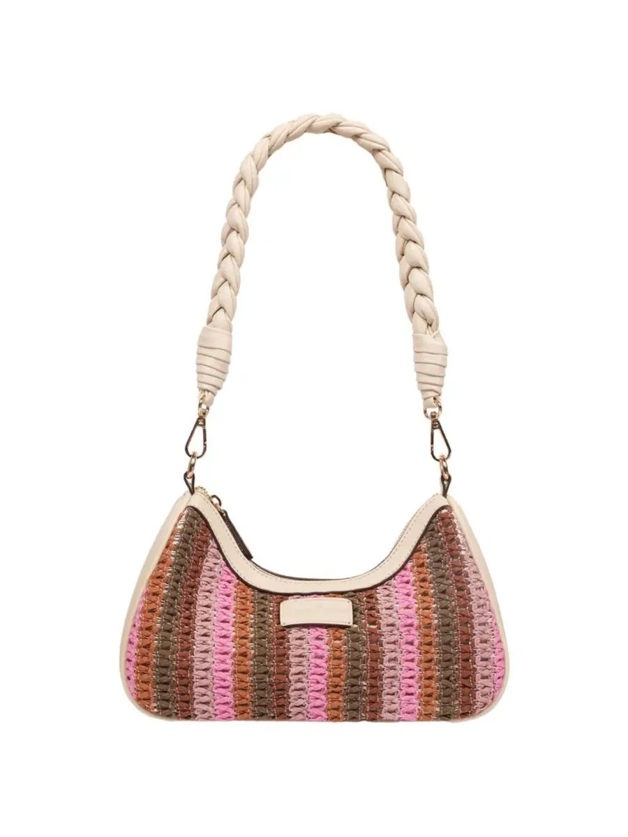 Сумка-хобо с плетеным ремешком, модель Woven Ribbon Tommy Bahama — изображение 8 из 9, бежевый