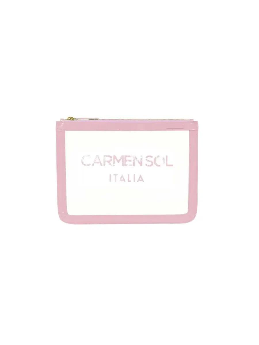 Прозрачный клатч Firenze Clear Pochette, Carmen Sol — изображение 1 из 3, розовый