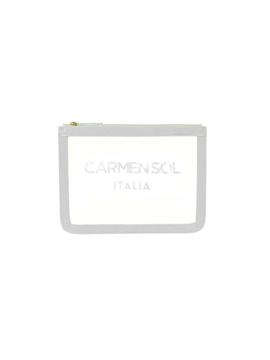 Прозрачный клатч Firenze Clear, бренд CARMEN SOL — изображение 1 из 3, белый