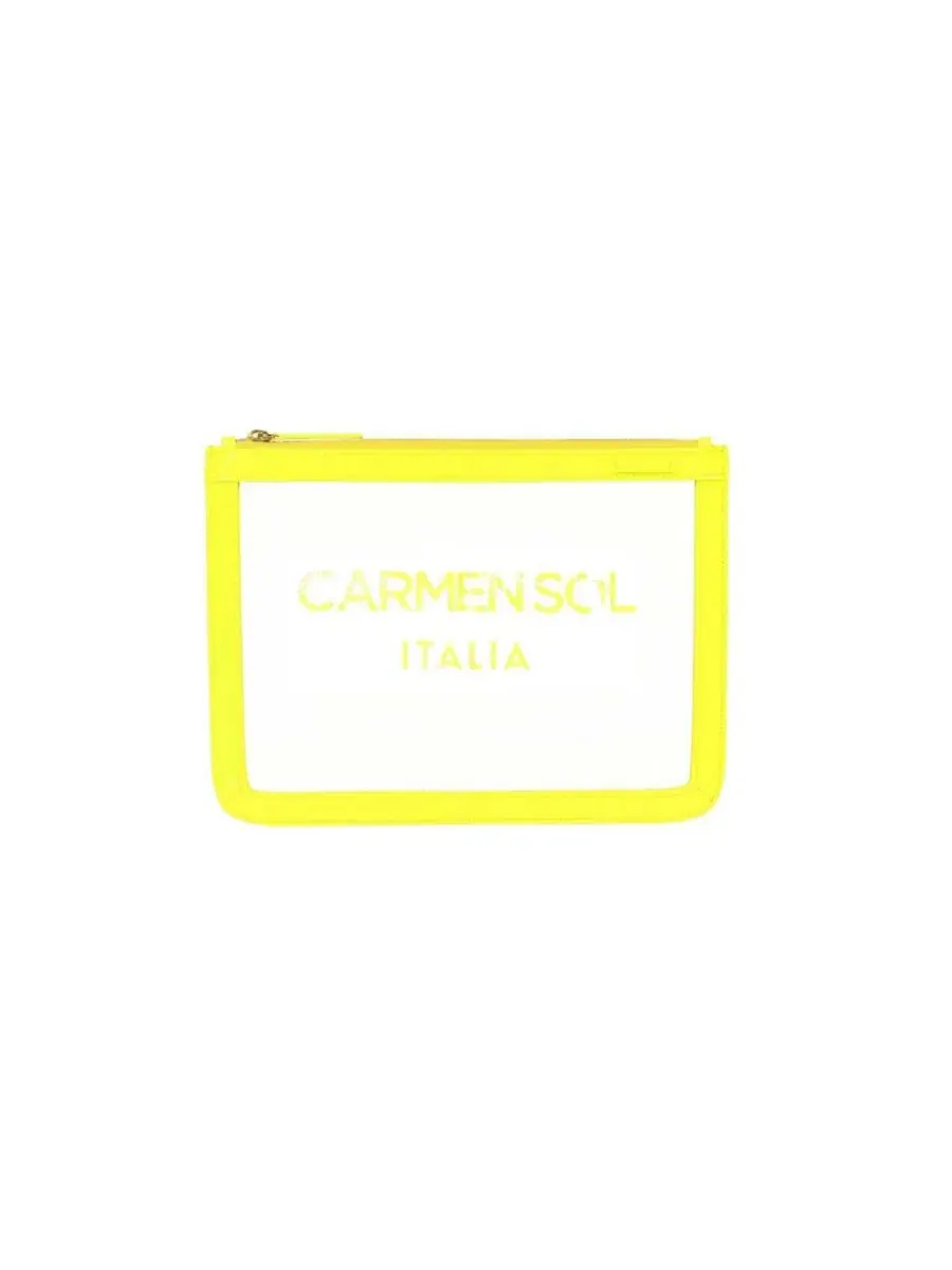 Прозрачная сумка-клатч Firenze Clear, Carmen Sol — изображение 1 из 3, неоновый желтый