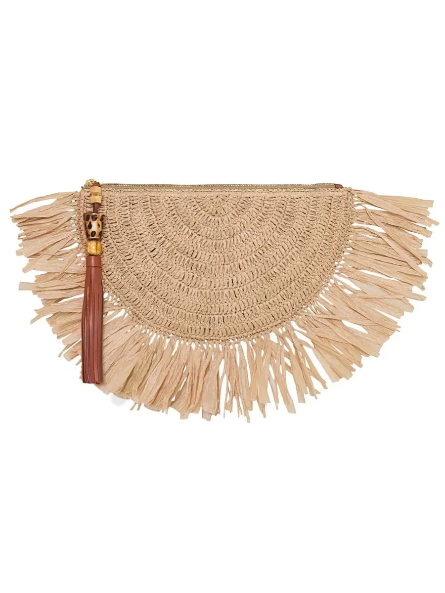 Мини-клатч из рафии Lucia Rebecca Minkoff — изображение 1 из 3, прозрачный