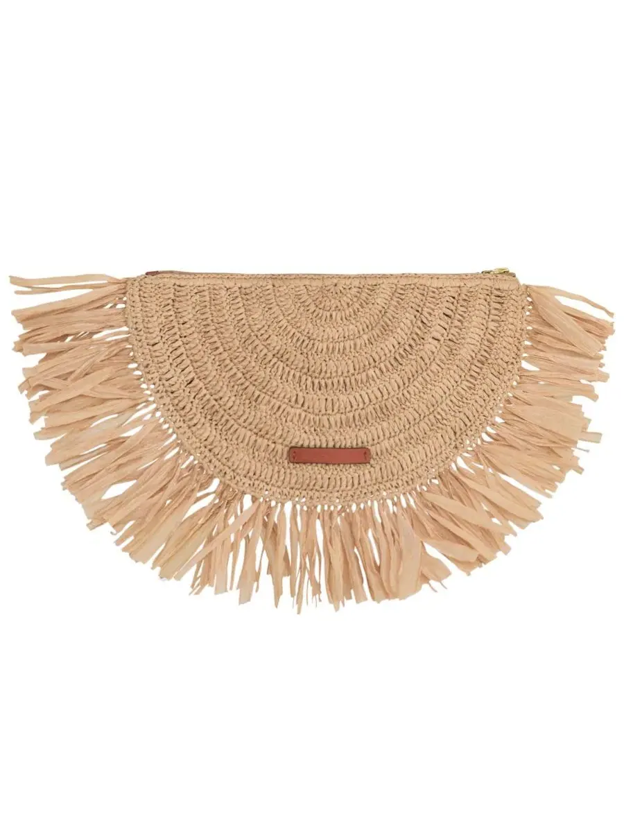 Мини-клатч из рафии Lucia Rebecca Minkoff — изображение 2 из 3, прозрачный