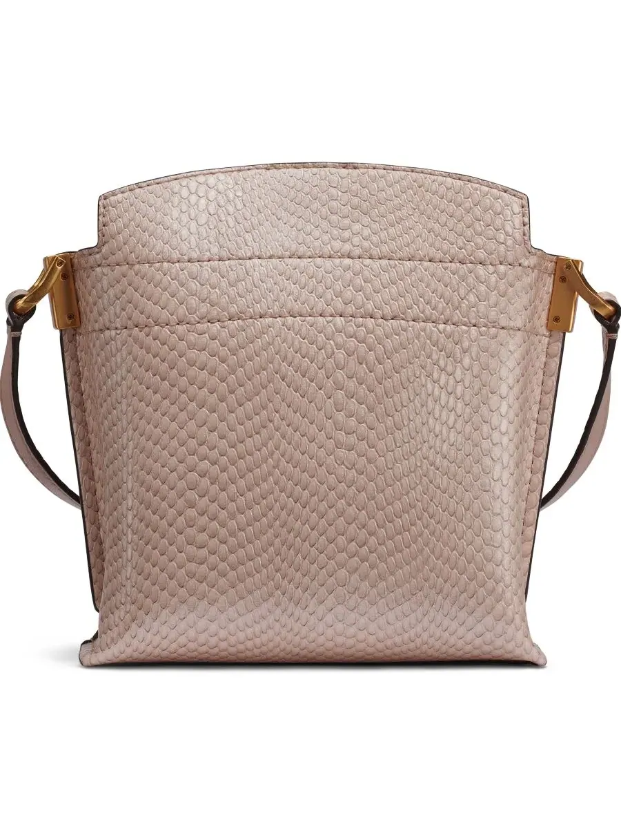 Сумка через плечо Bridgehampton Snake Small Crossbody Bag Donna Karan New York — изображение 2 из 5, серебряный