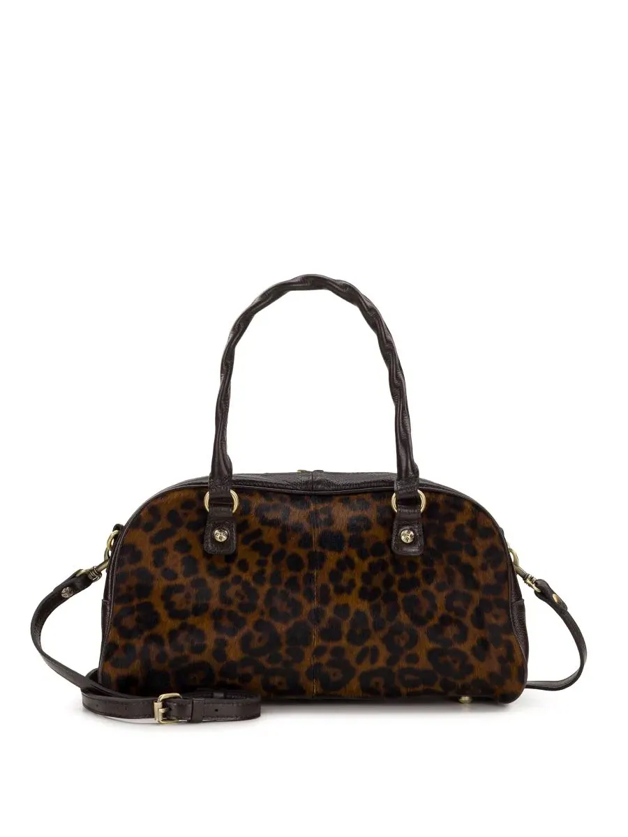 Сумка-сатчел Pomezia Zipper Large Patricia Nash — изображение 1 из 5, леопардовый