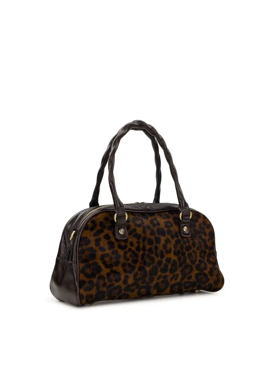 Сумка-сатчел Pomezia Zipper Large Patricia Nash — изображение 3 из 5, леопардовый
