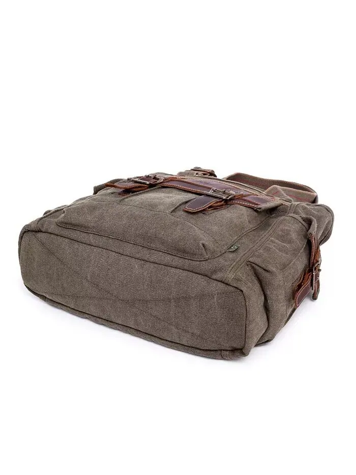 Женская сумка-тоут Turtle Ridge Canvas TSD BRAND — изображение 13 из 14, оливковый