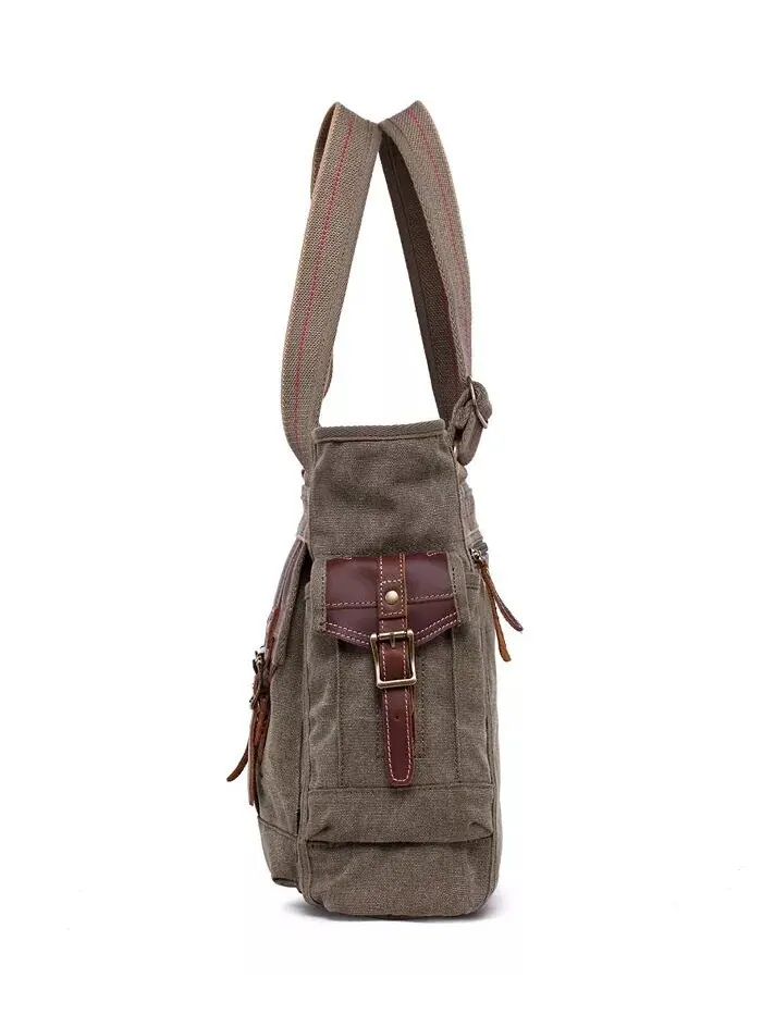 Женская сумка-тоут Turtle Ridge Canvas TSD BRAND — изображение 3 из 14, оливковый