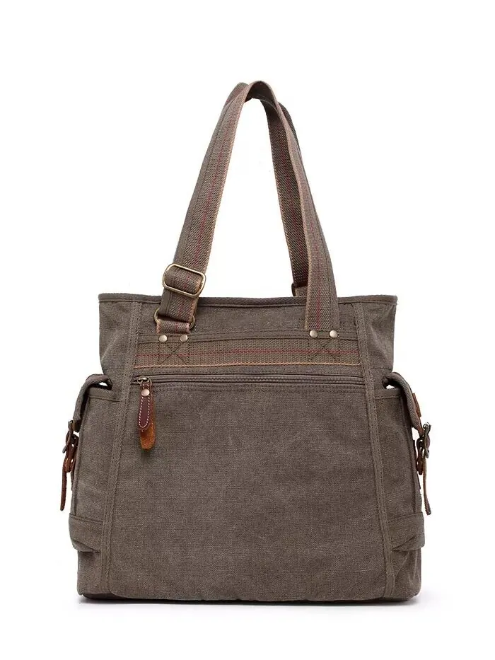 Женская сумка-тоут Turtle Ridge Canvas TSD BRAND — изображение 4 из 14, оливковый