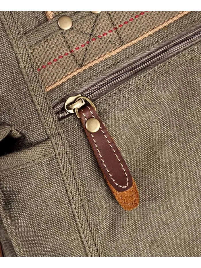 Женская сумка-тоут Turtle Ridge Canvas TSD BRAND — изображение 7 из 14, оливковый