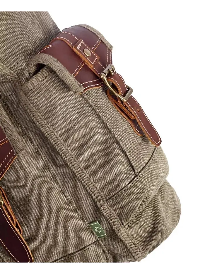 Женская сумка-тоут Turtle Ridge Canvas TSD BRAND — изображение 8 из 14, оливковый