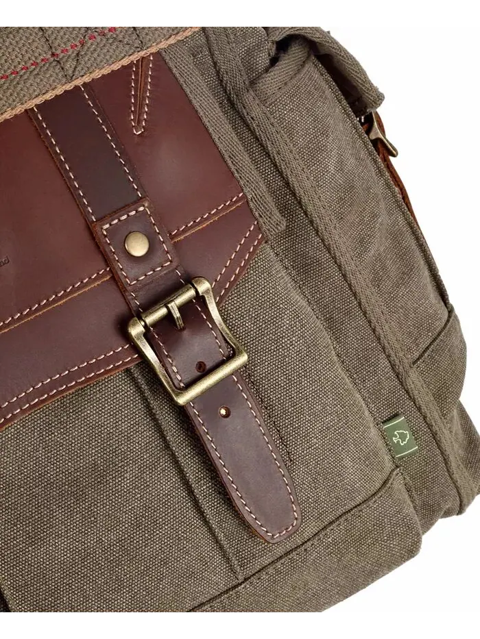 Женская сумка-тоут Turtle Ridge Canvas TSD BRAND — изображение 9 из 14, оливковый