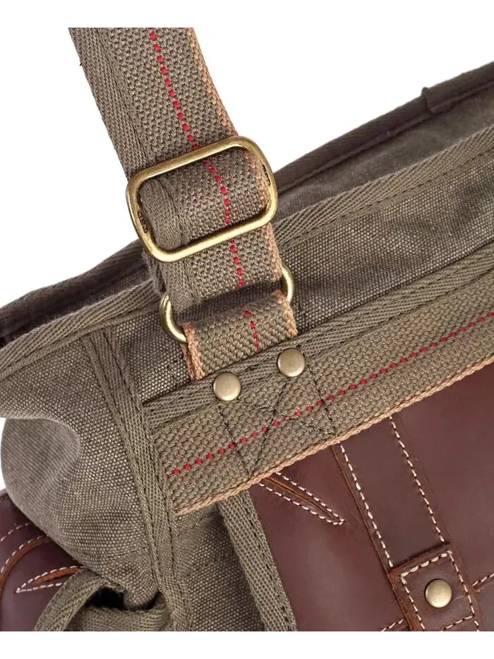 Женская сумка-тоут Turtle Ridge Canvas TSD BRAND — изображение 10 из 14, оливковый