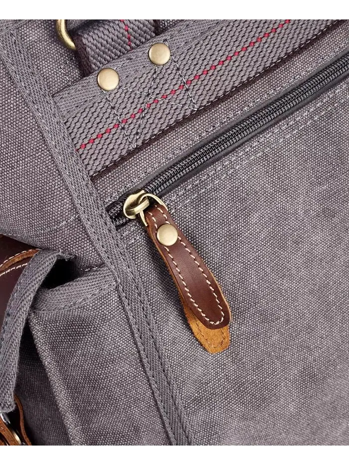 Женская сумка-тоут Turtle Ridge Canvas TSD BRAND — изображение 8 из 14, серый