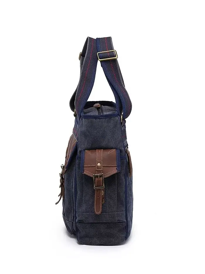 Женская сумка-тоут Turtle Ridge Canvas TSD BRAND — изображение 3 из 8, темно-синий