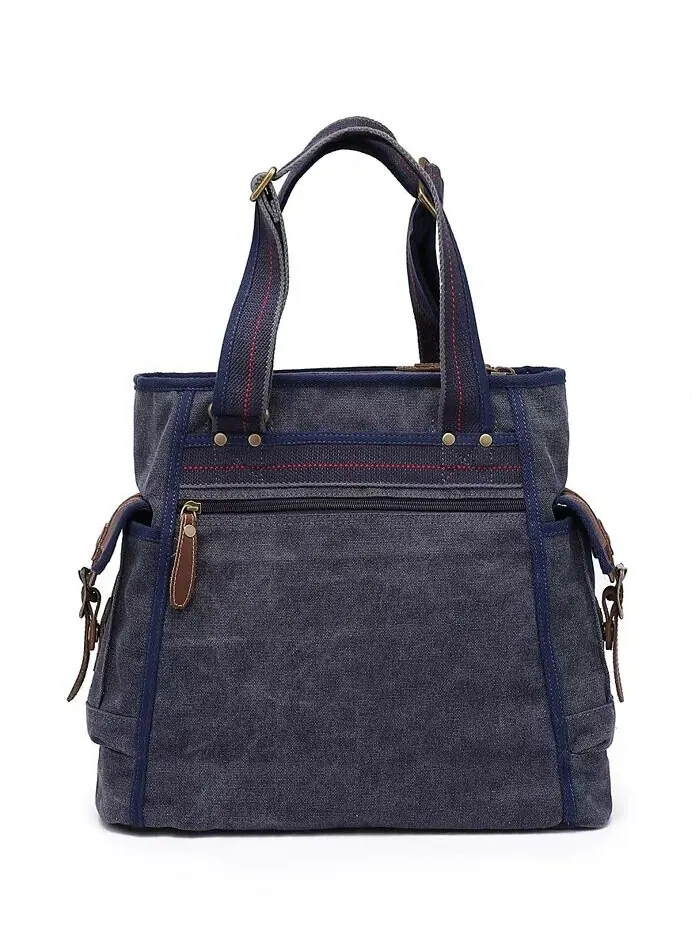 Женская сумка-тоут Turtle Ridge Canvas TSD BRAND — изображение 4 из 8, темно-синий