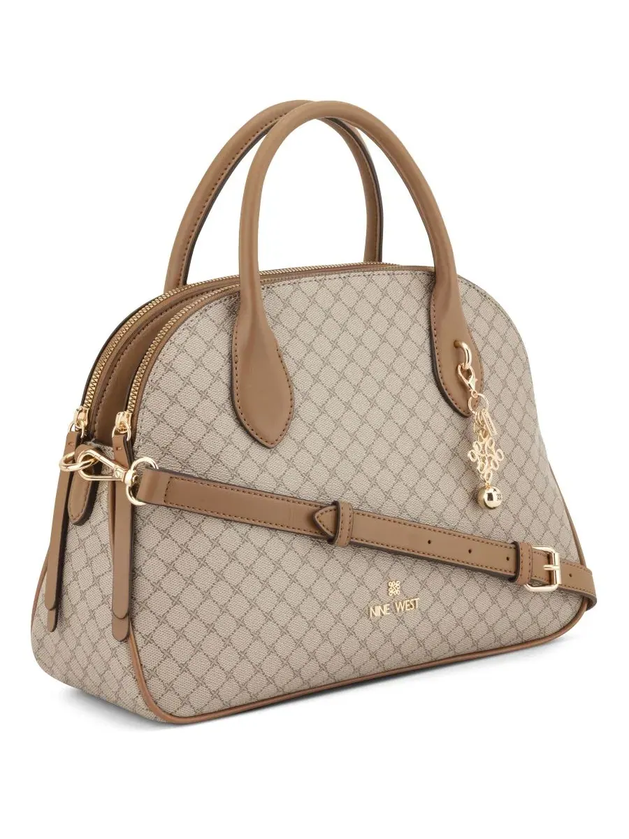 Сумка-седло средняя Calianna Dome Nine West — изображение 3 из 4, бежевый