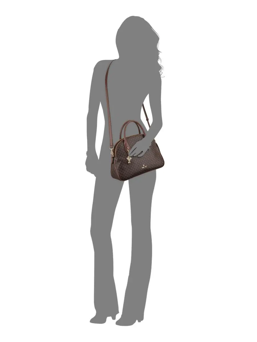 Сумка-шопер Calianna Dome Medium Satchel Nine West — изображение 5 из 5, коричневый
