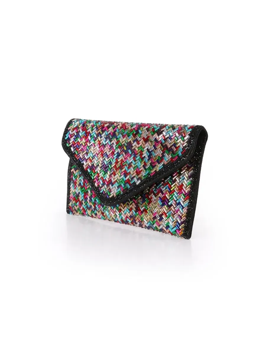 Вечерний клатч с кристаллами Color Blast Jewel Badgley Mischka — изображение 2 из 4, мульти