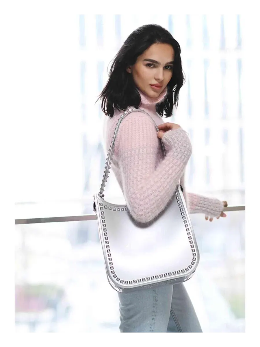Женская сумка через плечо Fico LG Crossbody, Carmen Sol — изображение 3 из 5, серебряный