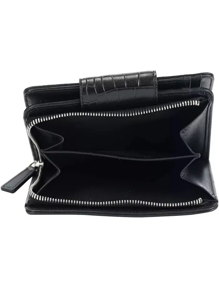 Женский кошелек Croco2 RFID Secure Clutch Mancini — изображение 6 из 6, черный