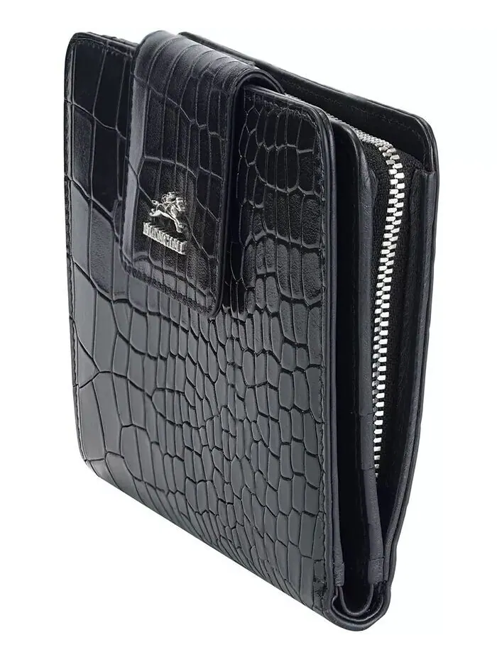 Женский кошелек Croco2 RFID Secure Clutch Mancini — изображение 3 из 6, красный