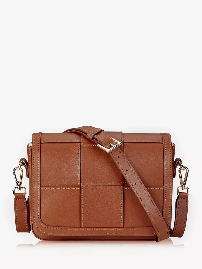 Мини-сумка через плечо Lily из плетеной кожи GiGi New York