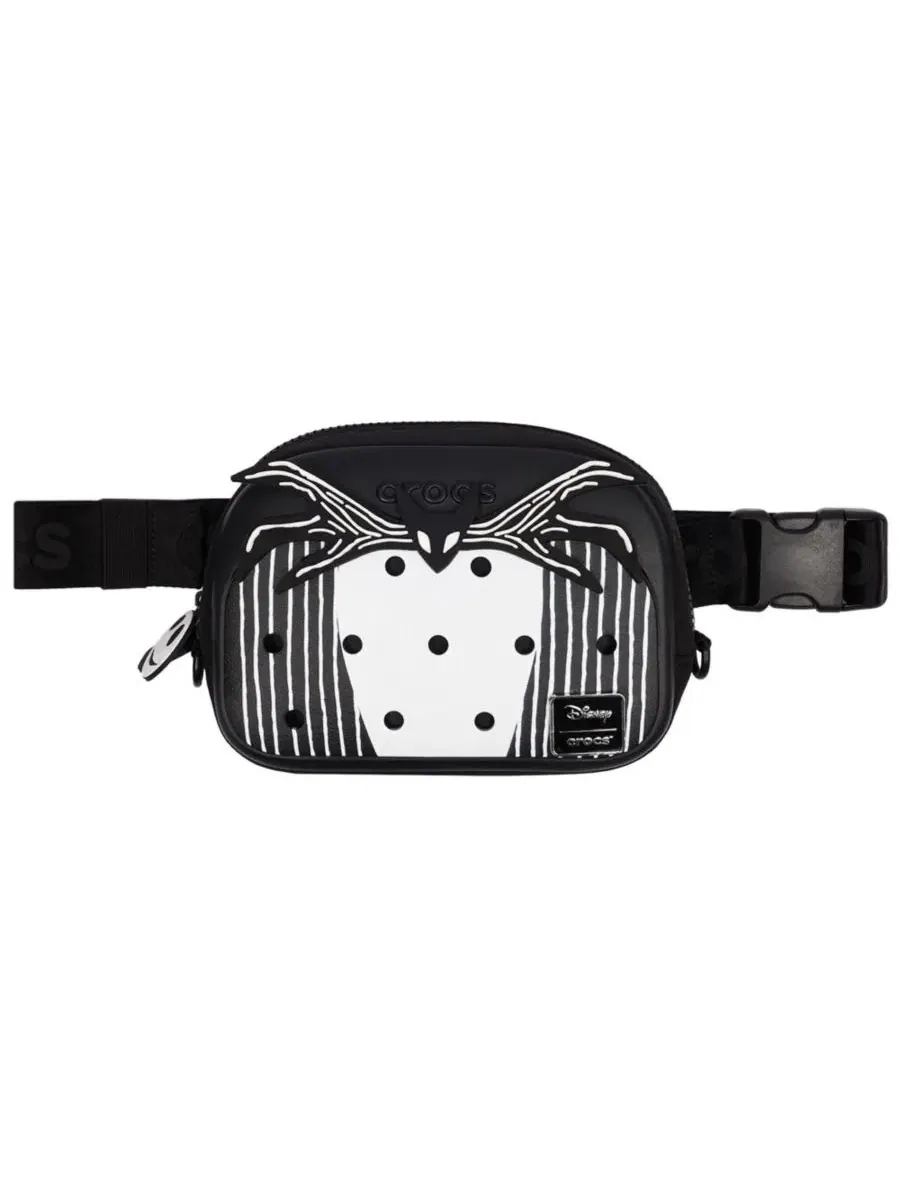 Поясная сумка Jack Skellington с принтом, Disney x Crocs — изображение 1 из 7, черный